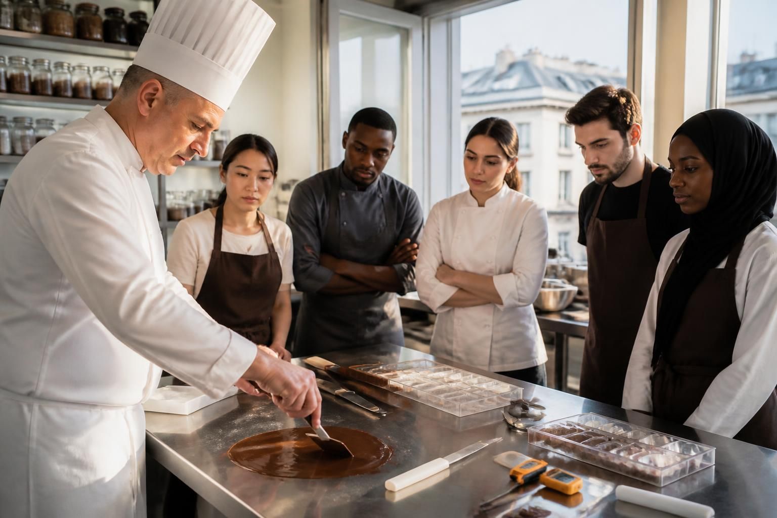découvrez notre guide complet pour vous former à la chocolaterie en ligne ou en présentiel, en france et à l’international. apprenez les techniques du chocolat avec des formations adaptées à tous les niveaux.