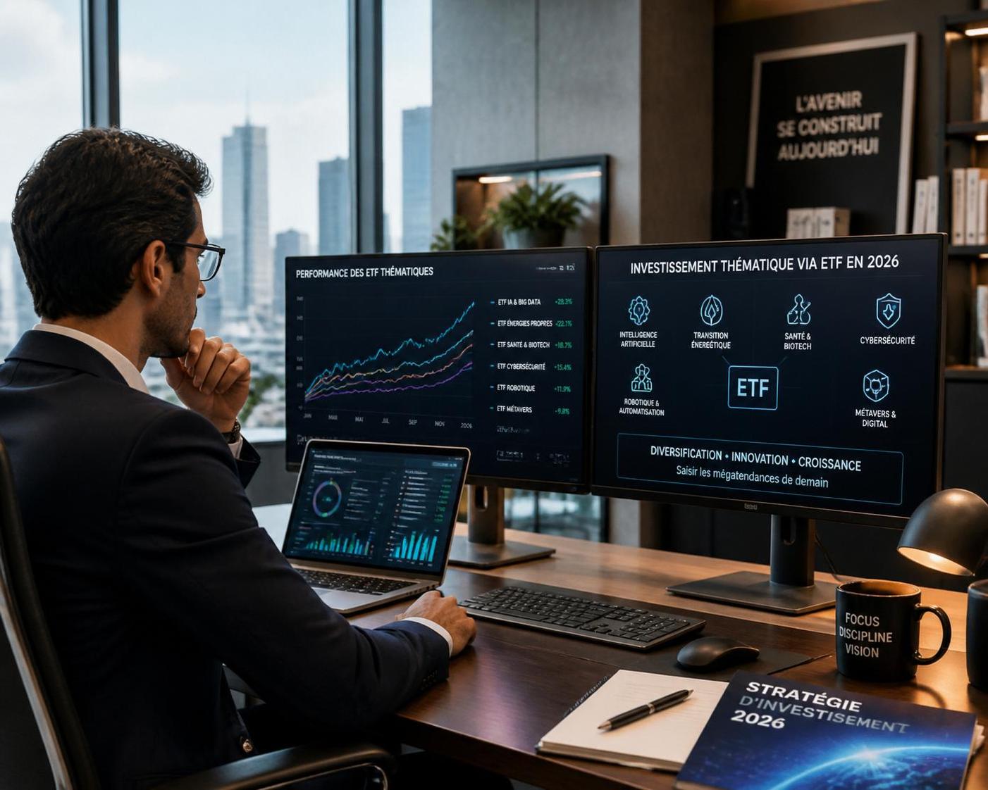 découvrez les avantages et les risques d'investir dans des etf thématiques pour déterminer si cette stratégie représente une opportunité stratégique ou une illusion financière.