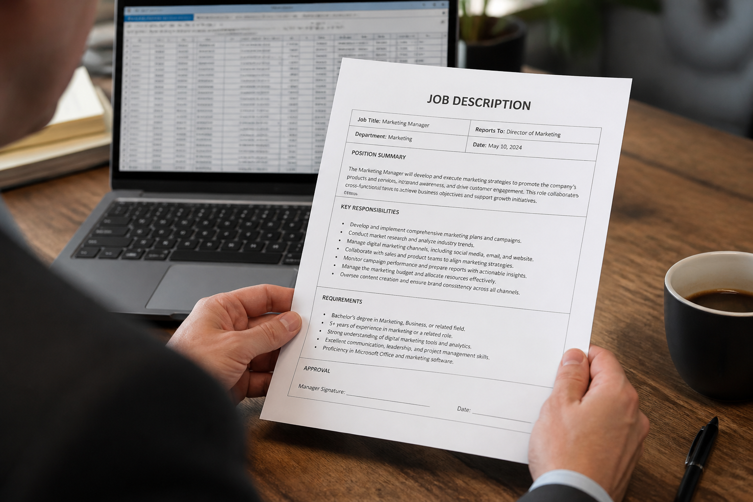 Fiche de poste exemple : structure simple pour recruter sans flou